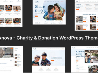 Charity & Donation WordPress Theme - Anova