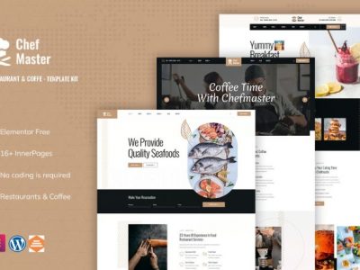 Chefmaster - Restaurant & Cafe Elementor Template Kit