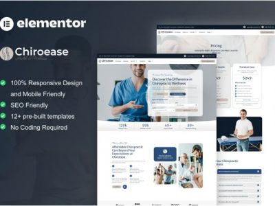 ChiroEase - Chiropractic & Physiotherapy Elementor Template Kit
