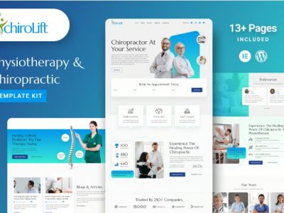 Chirolift - Physiotherapy & Chiropractic Elementor Template Kit