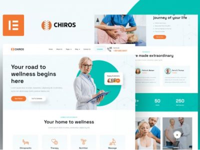 Chiros - Chiropractic Elementor Pro Template Kit
