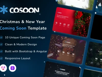 Christmas & New Year Coming Soon Angular - Cosoon