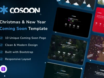 Christmas & New Year Coming Soon Template - Cosoon