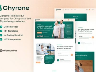 Chyrone – Chiropractic & Physiotherapy Elementor Template Kit