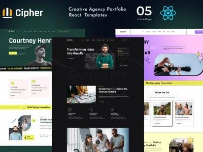 Cipher - Creative Agency Portfolio React Template