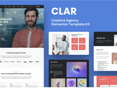 Clar - Digital Agency Elementor Template Kit
