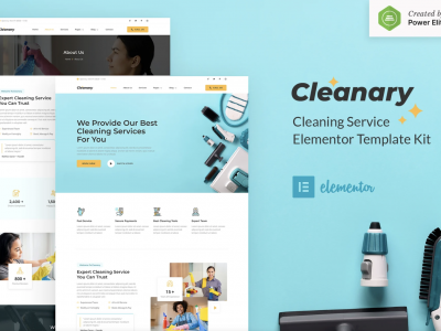 Cleanary - Cleaning Service Company Elementor Template Kit