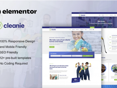 Cleanie - Cleaning Service Company Elementor Template Kit