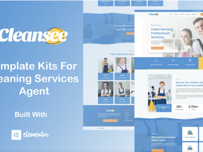 Cleansee - Cleaning Service Elementor Template Kit
