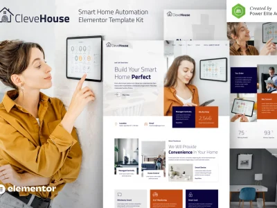 Clevehouse – Smart Home Automation Elementor Template Kit