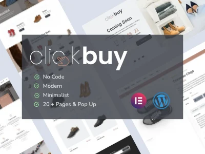 Clickbuy - Shoe Store Elementor Pro Template Kit