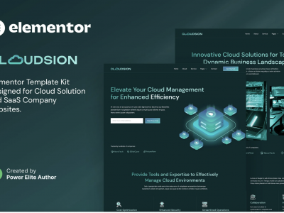 Cloudsion – Cloud Solution & SaaS Company Elementor Template Kit