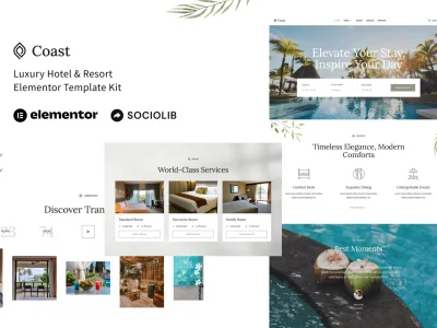 Coast - Luxury Hotel & Resort Elementor Template Kit