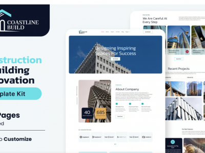 Coastline Build – Construction & Building Renovation Template Kit