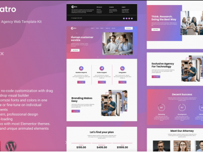 Coatro - Digital Agency Elementor Template Kit