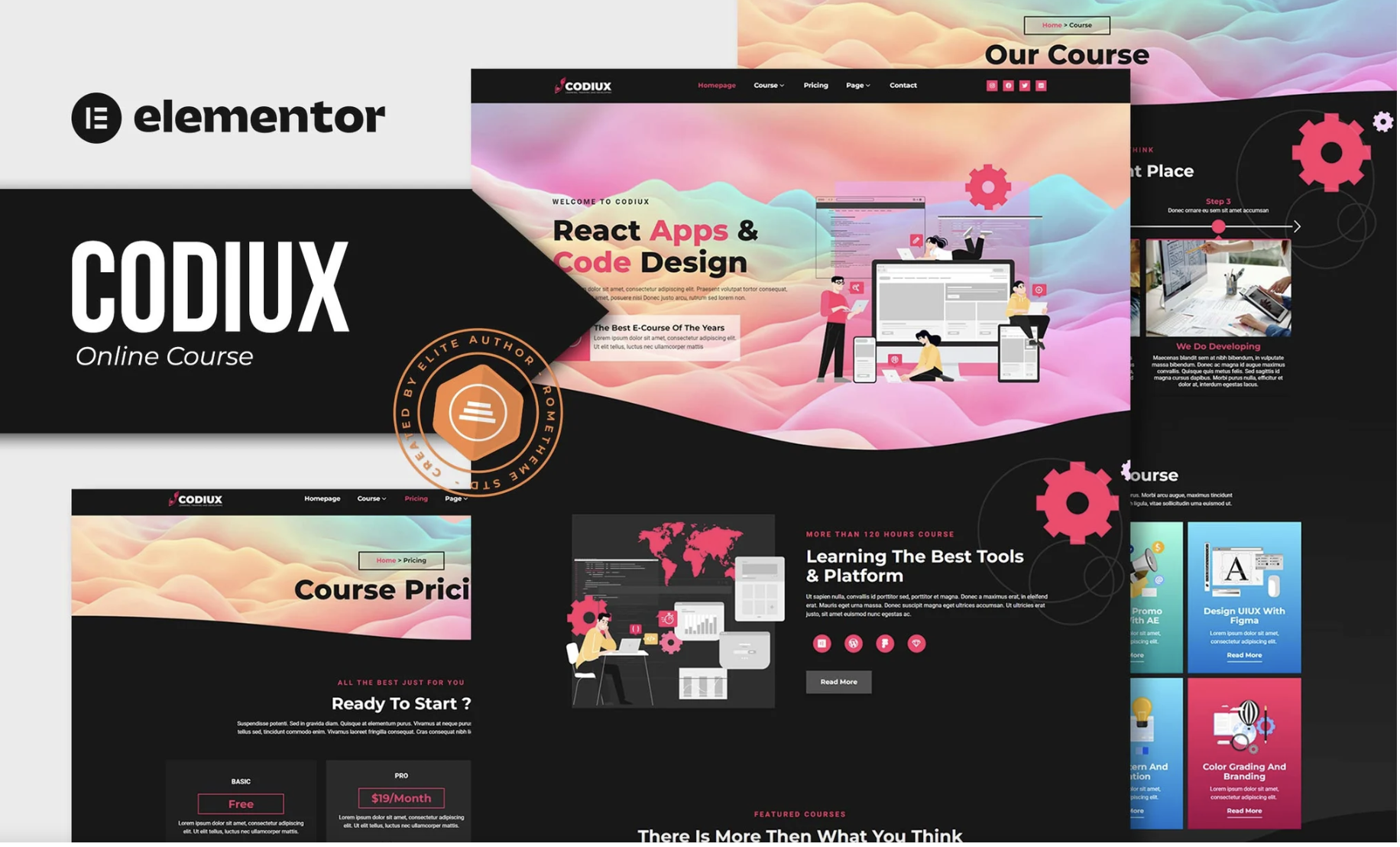 Codiux - Online Course Elementor Template Kit