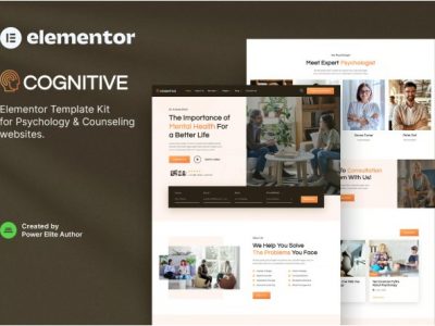 Cognitive – Psychology & Counseling Elementor Template Kit