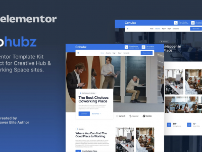 Cohubz - Creative Hub & Coworking Space Elementor Template Kit