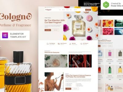 Cologne – Perfume & Fragrance Elementor Template Kit
