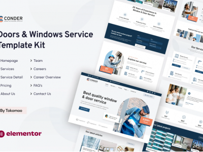 Conder | Doors & Windows Service Elementor Template Kit
