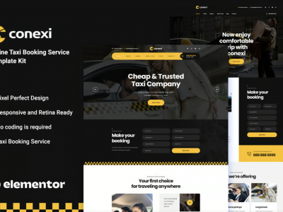Conexi - Online Taxi Booking Service Template Kit