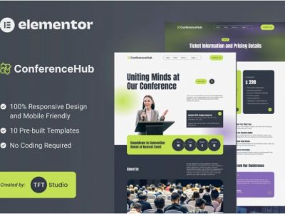 ConferenceHub - Professional Event Elementor Template Kit