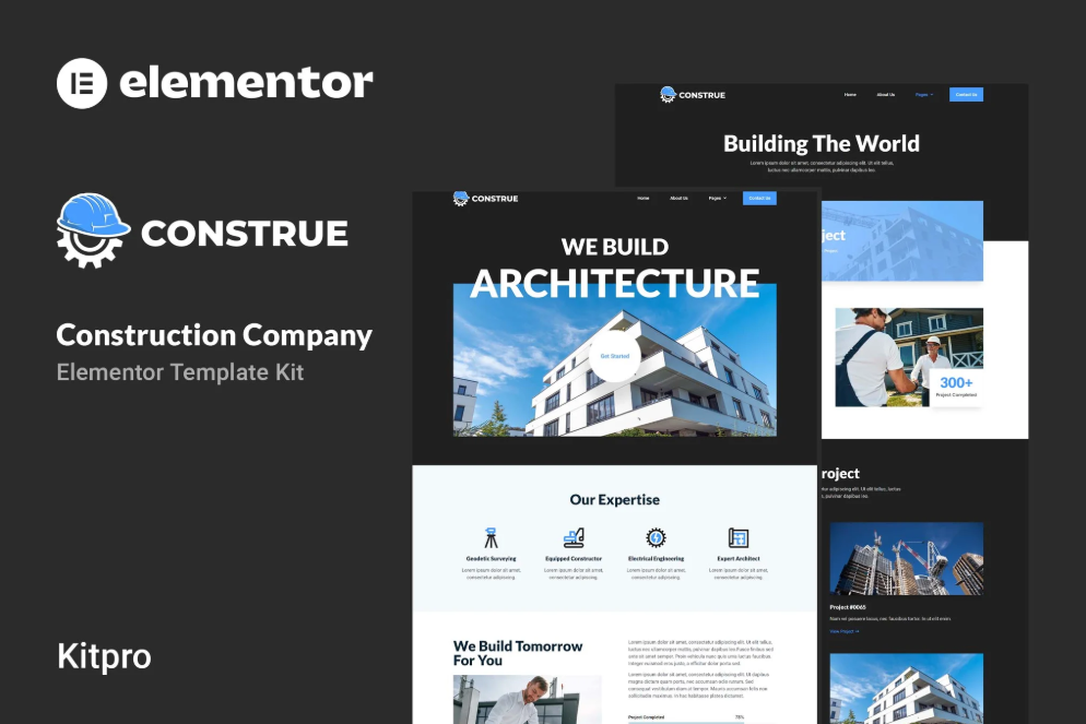Construe - Construction Company Elementor Template Kit