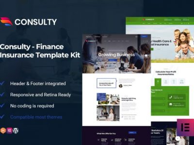 Consulty - Finance Consulting Elementor Template Kit