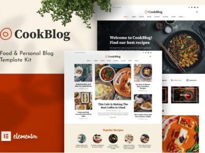 CookBlog – Food & Personal Blog Elementor Template Kit