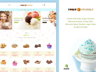 Cookie Food  Bakery, Cookie, Food Product Shopify
