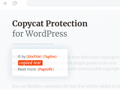 Copycat Protector for WordPress