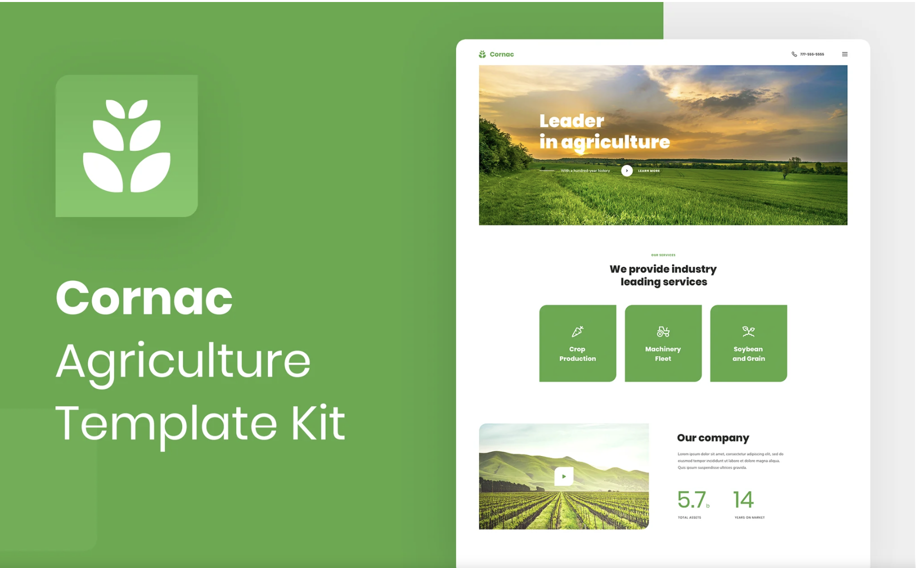 Cornac - Agriculture Elementor Template Kit