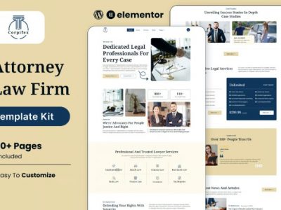 Corpifex – Lawyer Attorney & Law Firm Elementor Template Kit