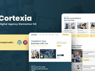 Cortexia - Digital Agency Elementor Template Kit