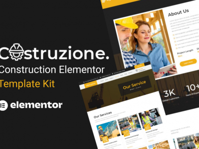 Costruzione - Construction Elementor Template Kit