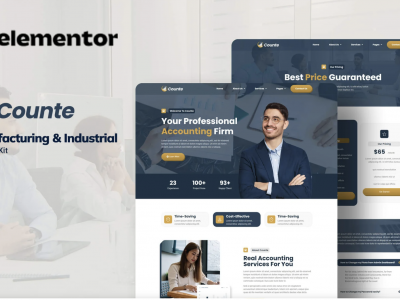 Counte - Manufacturing & Industrial Elementor Template Kit