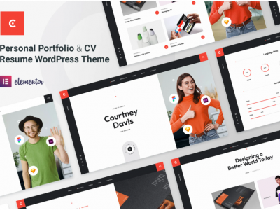 Courtney - Personal Portfolio WordPress Theme