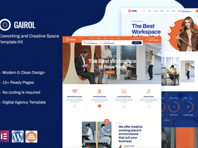 Coworking & Creative Space Elementor Template Kit