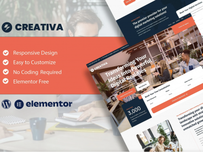 Creativa - Digital Agency Elementor Template Kit