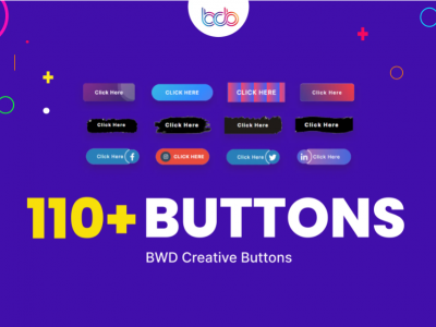Creative buttons addon for elementor
