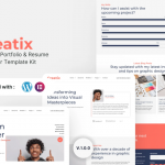 Creatix - Personal Portfolio & Resume Elementor Template Kit