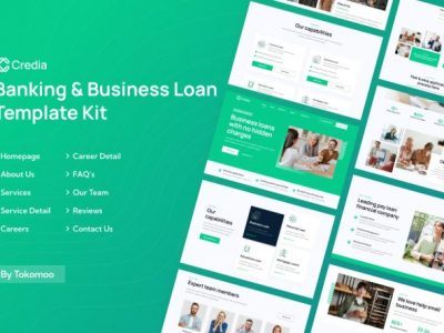 Credia | Banking & Business Loan Elementor Template Kit