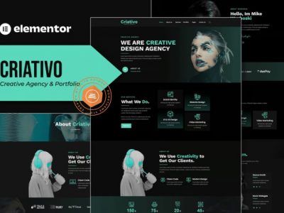 Criativo - Creative Agency & Portfolio Elementor Template Kit