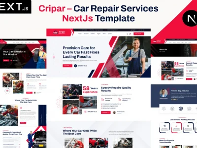 Cripar - Car Repair Services React NextJs Template