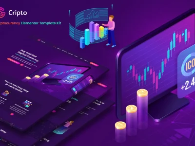 Cripto - Cryptocurrency & Bitcoin Elementor Template Kit