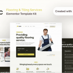 Cubic - Flooring & Tiling Services Elementor Pro Template Kit