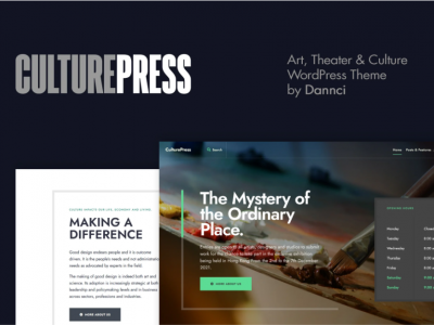 CulturePress - Art & Culture WordPress theme