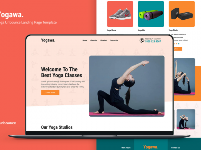 Yogawa — Yoga Unbounce Landing Page Template