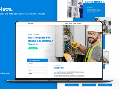 Mawa — Repair and Installation Unbounce Template