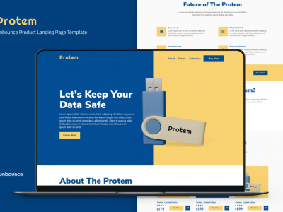 Protem — Unbounce Product Landing Page Template
